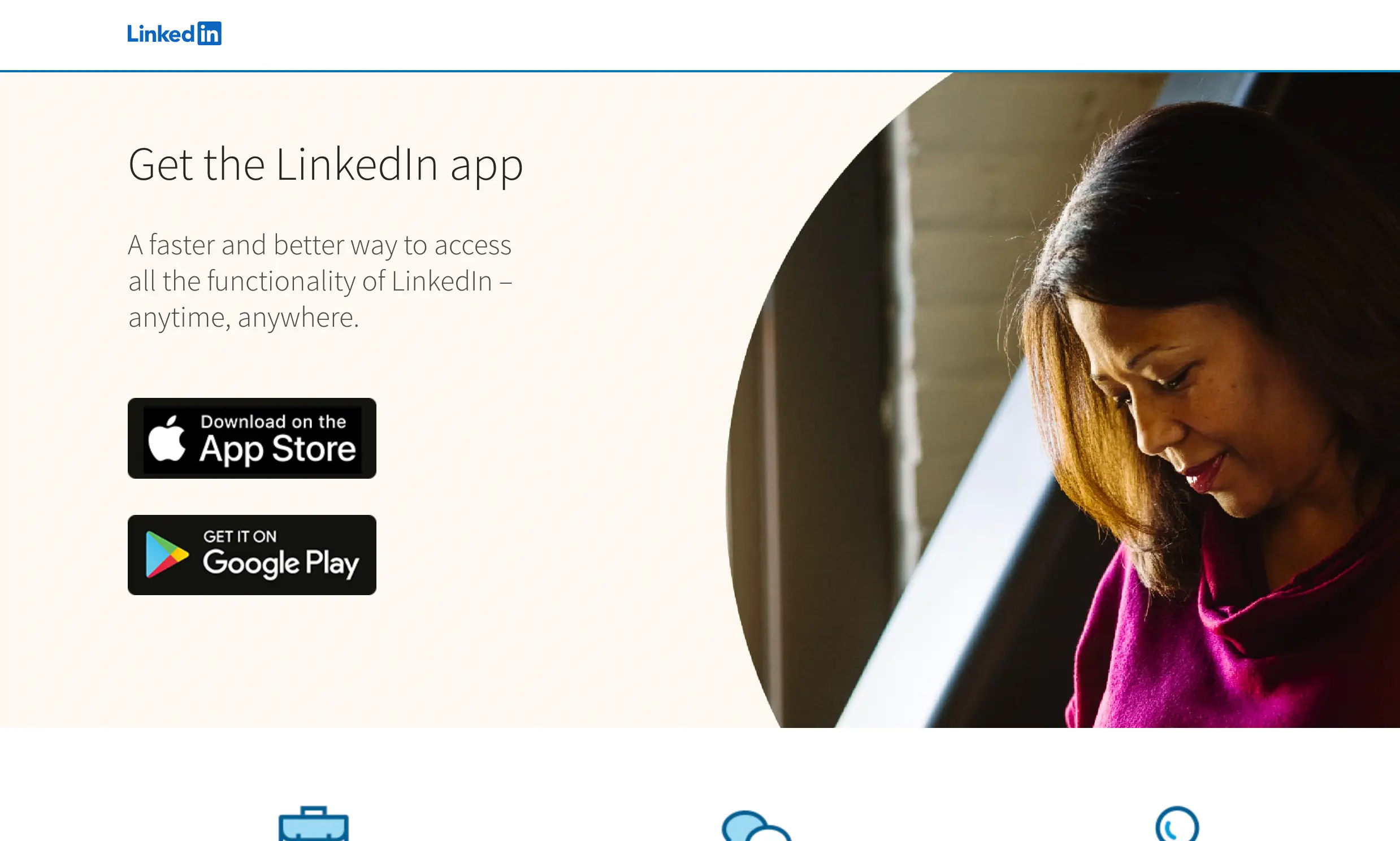 Linkedin mobile app