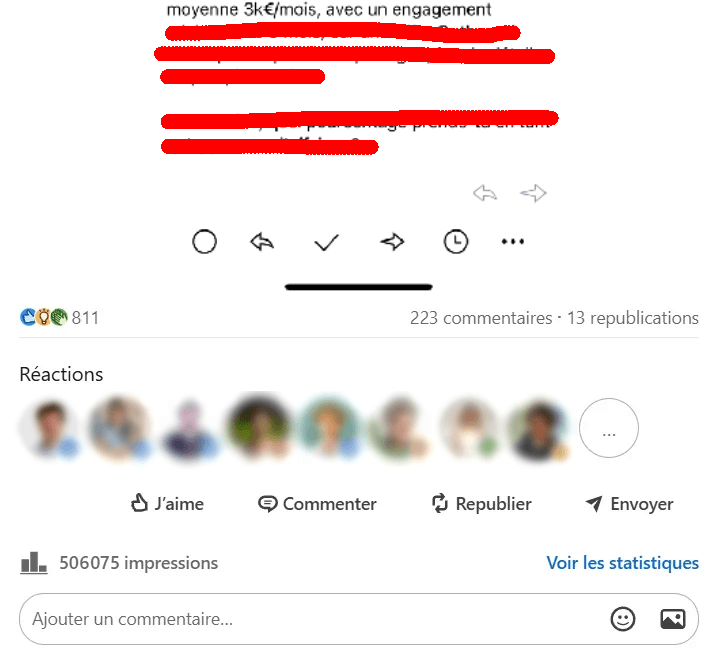Capture d'écran résultats 1